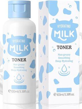 Milk Cleanser Hydrating Face Cleanser and Toner 2 Pack Set